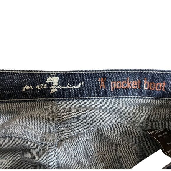 7 For All Mankind “A” Pocket Boot Jeans - Picture 6 of 8